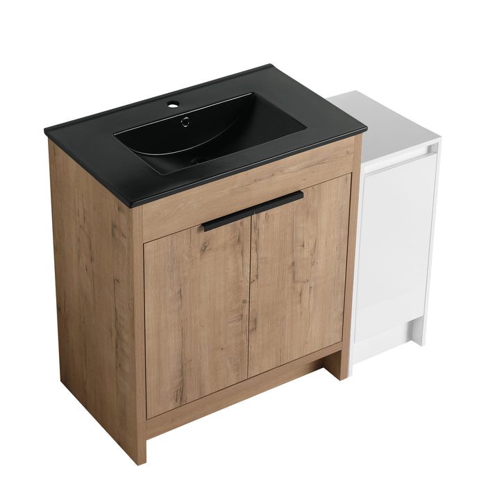 Freestanding Bathroom Vanity & Sink And Storage Cabinets, Soft Closing Doors