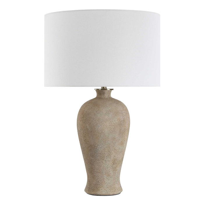Torres - Textured Ceramic Table Lamp - Brown