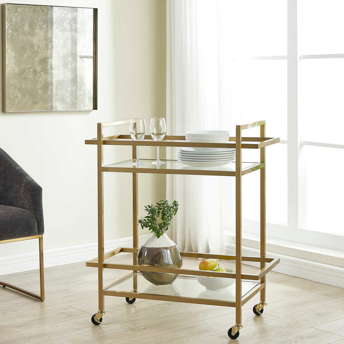 Erena - Bar Cart - Brass