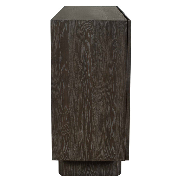 Phineas - 3 Door Modern Cabinet - Woodtone