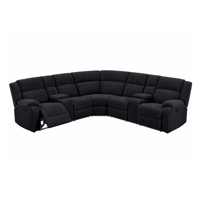 Power Motion Sectional LAF / RAF Loveseat With Console Cup Holders
