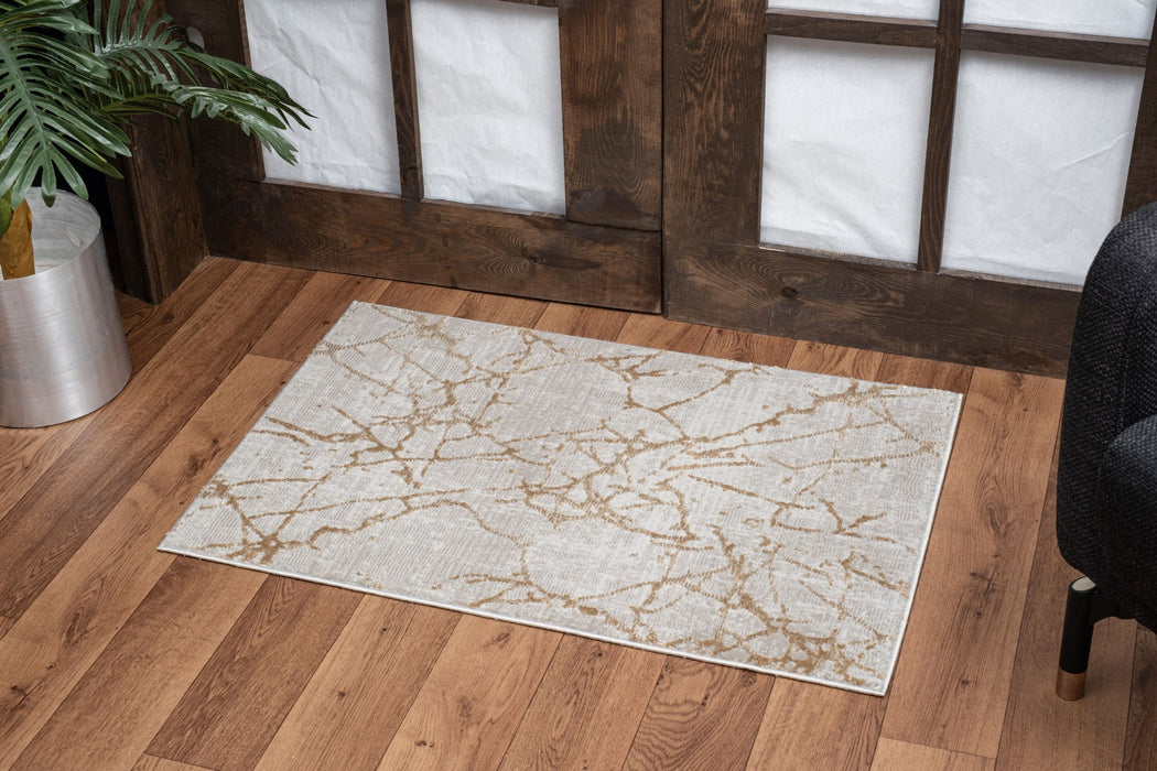 Elegance - 5'3" X 7'3" Area Rug - Gold, Polyester