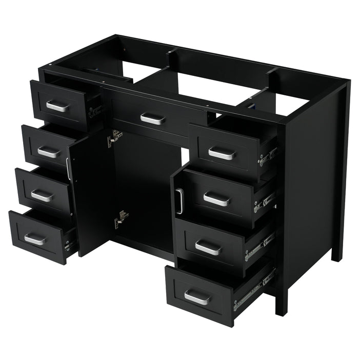 Bathroom Vanity Cabinet Only With 2 Soft Close Doors And 8 Drawers