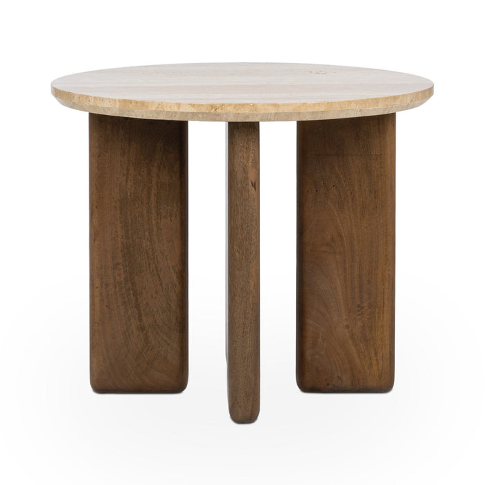 Idella - Travertine Round Table