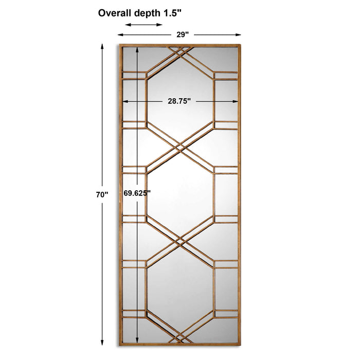 Kennis - Leaf Leaner Mirror - Gold