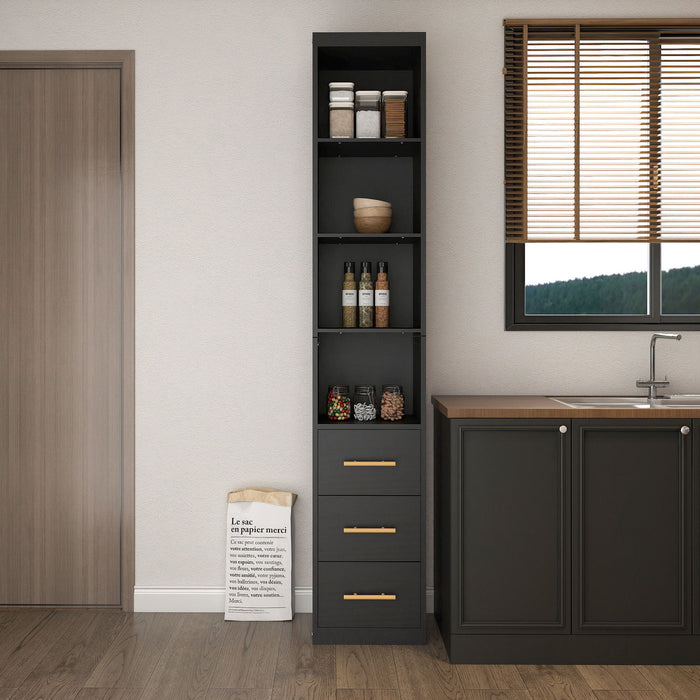 Tall Storage Cabinet With Drawers And Shelves