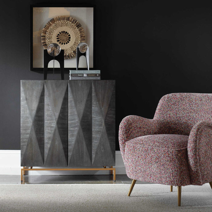 Marico - 2 Door Mindi Cabinet - Dark Brown