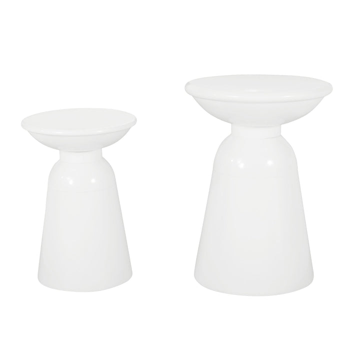 Serenita - Outdoor Side Tables With Flared Design (Set of 2)