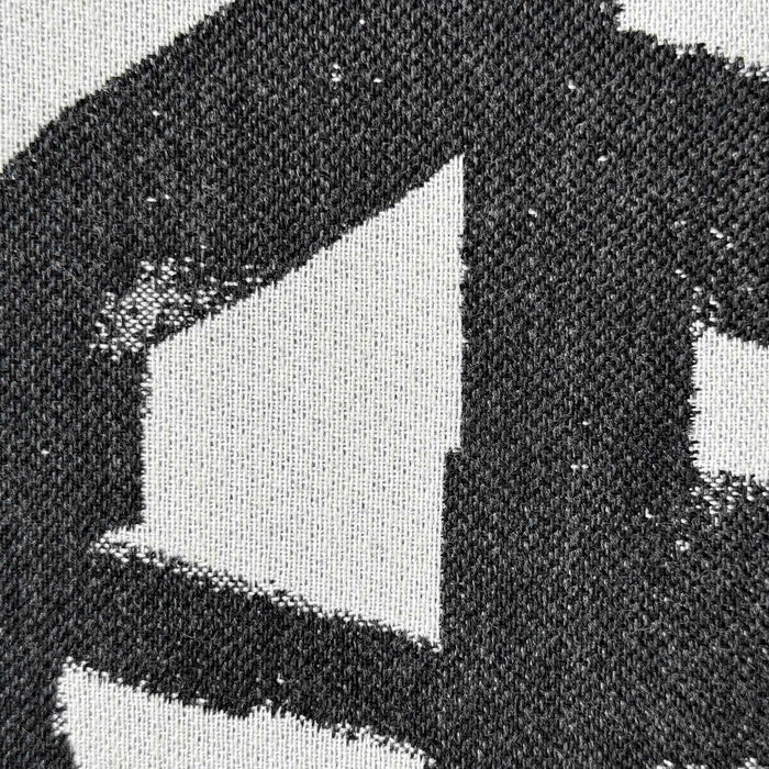 Draft - Outdoor Pillow - Onyx / White