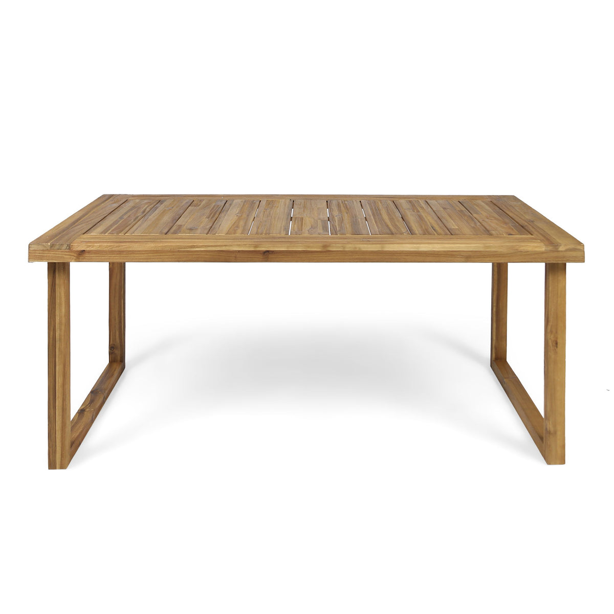 Outdoor Acacia Wood Dining Table, Sandblast Finish — Pope Furniture