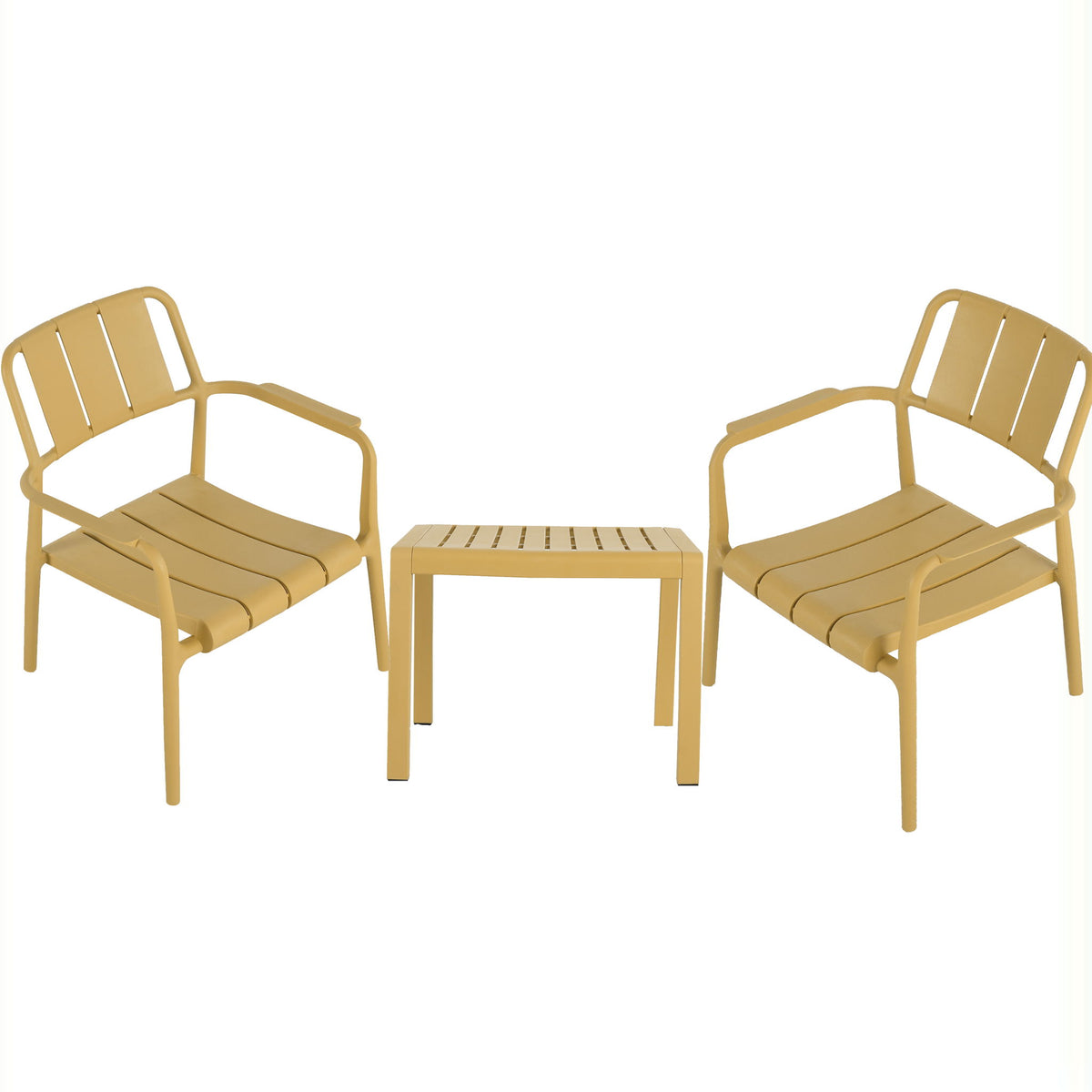Popea Table 3 Piece Indoor / Outdoor Leisure Table And Chair Set — Pope Furniture