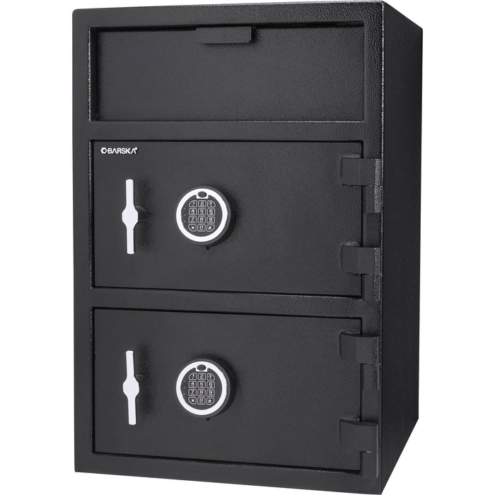 Digital Keypad 2 Lock Depository Safe 1 6 2 Cubic Ft - Black