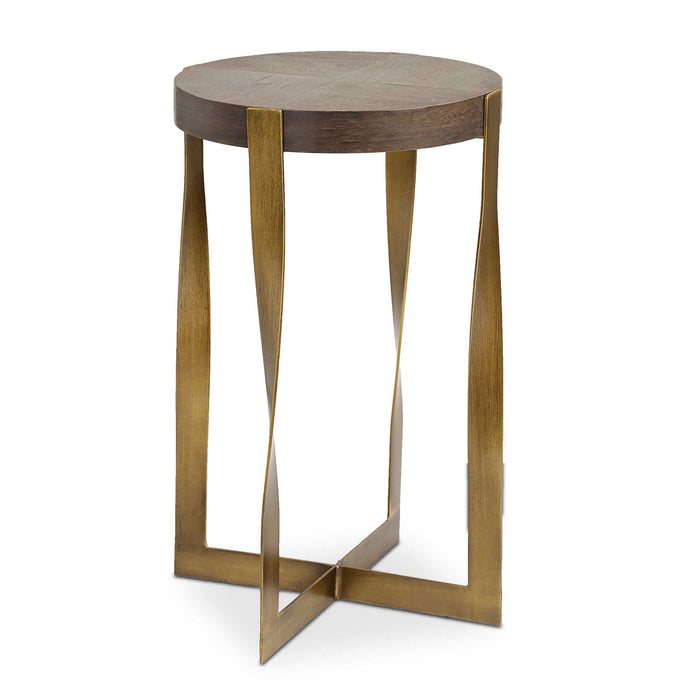 Drew - Brass Accent Table - Bronze