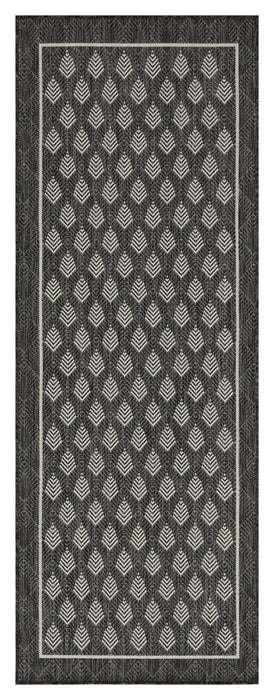 Sunshine - 5'3" X 7'3" Indoor, Outdoor Polypropylene Area Rug - Anthracite