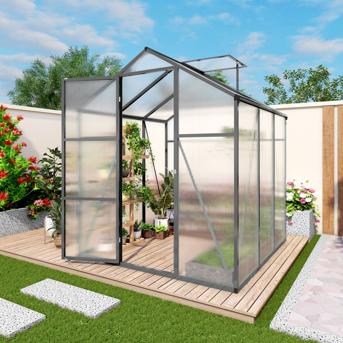 Gain Height Windproof Greenhouse With Raised Base