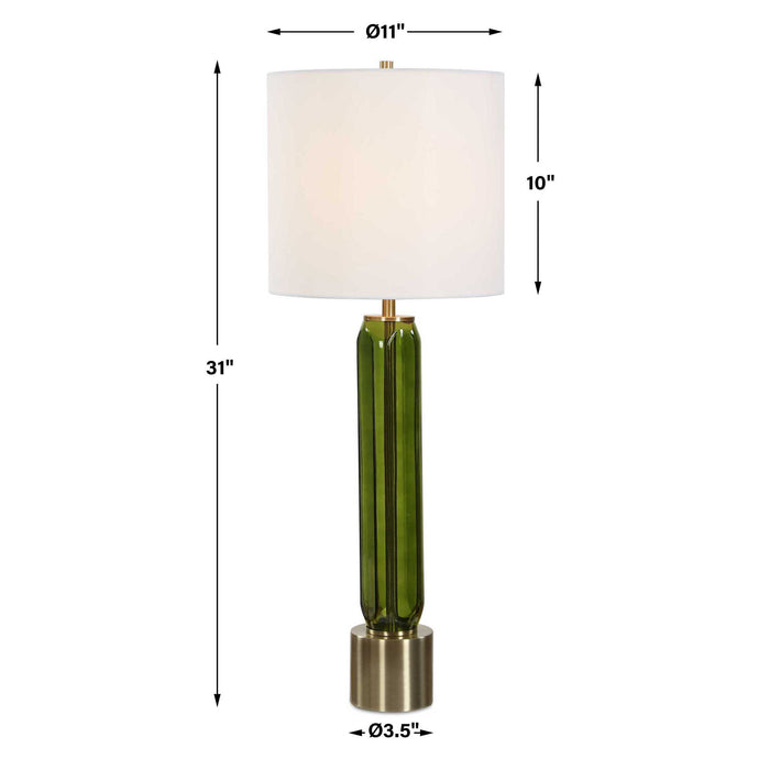 Aspis - Glass Table Lamp - Green