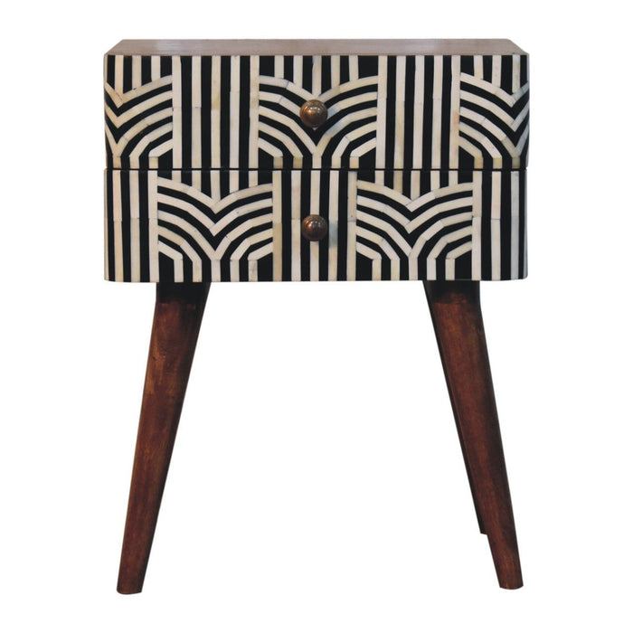 Edessa Bone Inlay Bedside