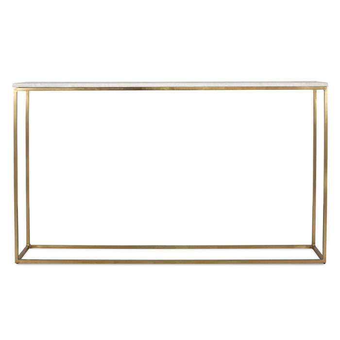 Redmond - Sofa Counter Table - Gold / White