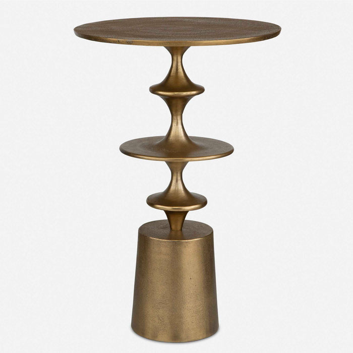 Flight - Accent Table - Brass