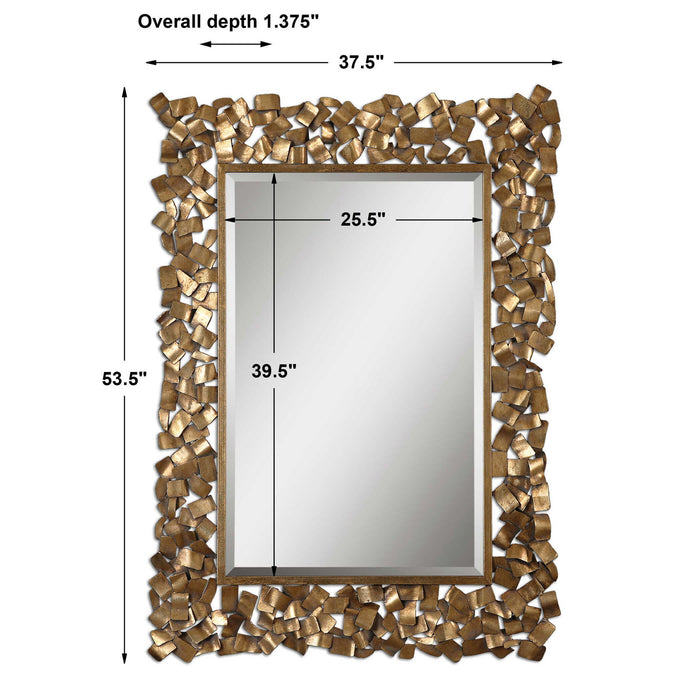 Capulin - Mirror - Antique Gold