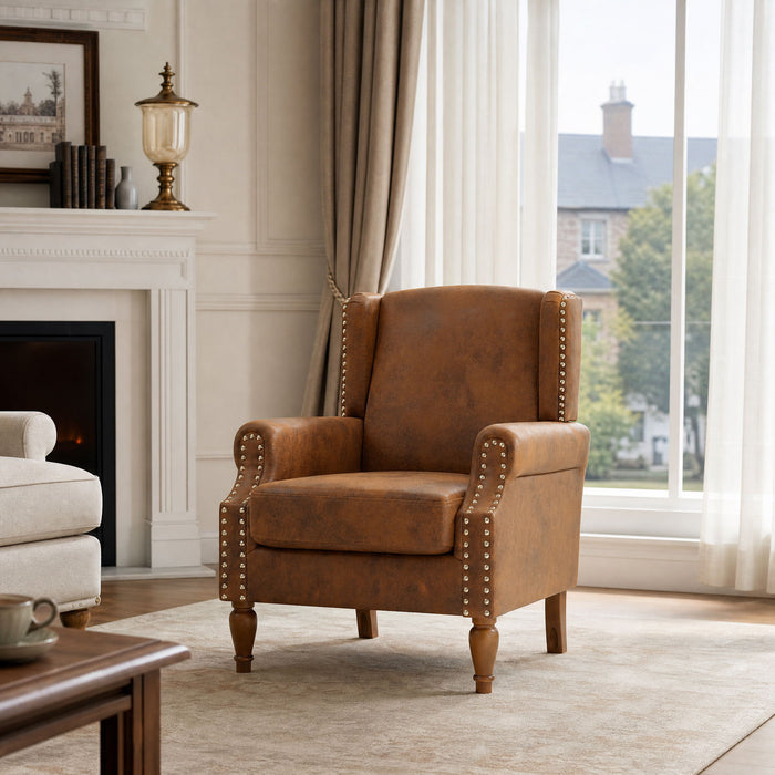 Decorative Chair With Stud Detailing