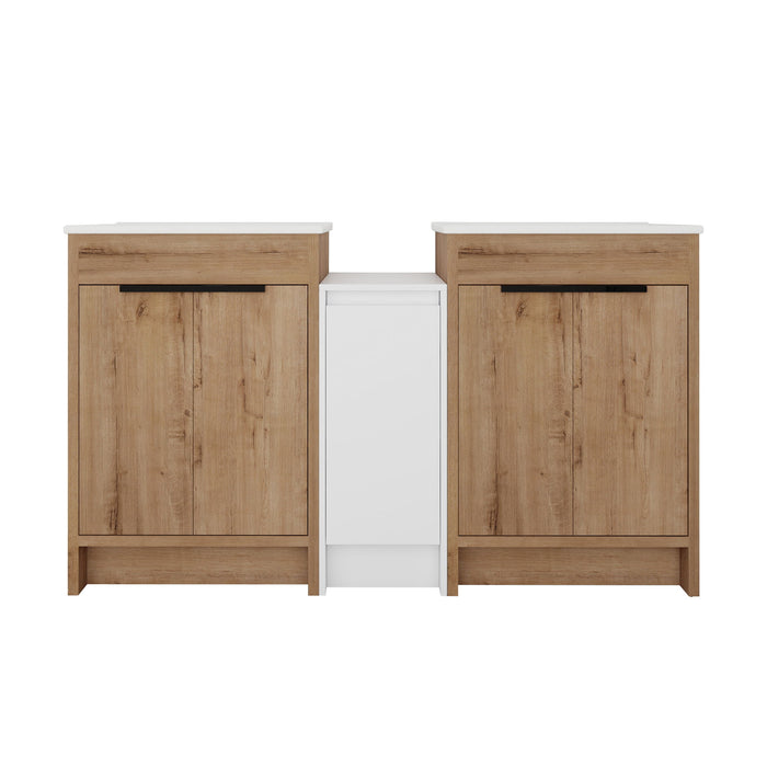Freestanding Bathroom Vanity & Sink, Storage Cabinets, Soft Closing Doors