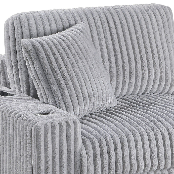 Contemporary Style Modular Sectional Sofa Set With USB, Cup Holder