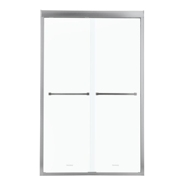 Modern Double Sliding Shower Enclosure, Tempered Glass