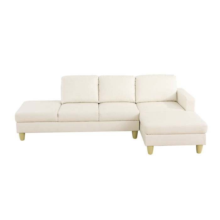L - Shaped Sectional Sofa With Chaise & Ottoman
