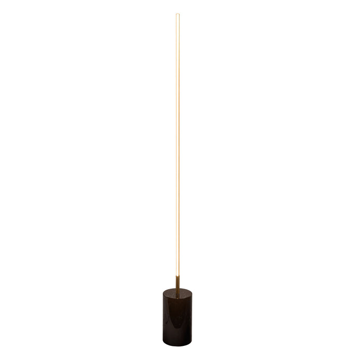 Prism - LED Floor Lamp With On / Off Switch Base - Gold / Marble