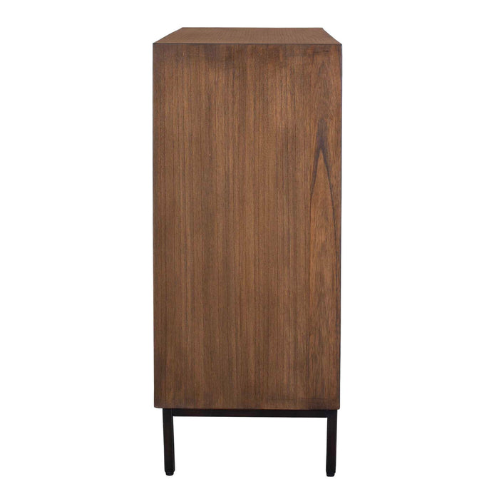 Bottom Line - 2 Door Wood Cabinet - Woodtone
