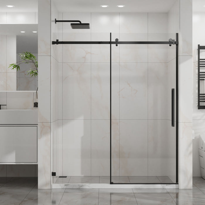Frameless Tub Sliding Shower Door With Easy Clean Coating