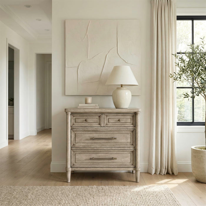 Rochelle Park - Nightstand With Charging Station - Smokey Taupe