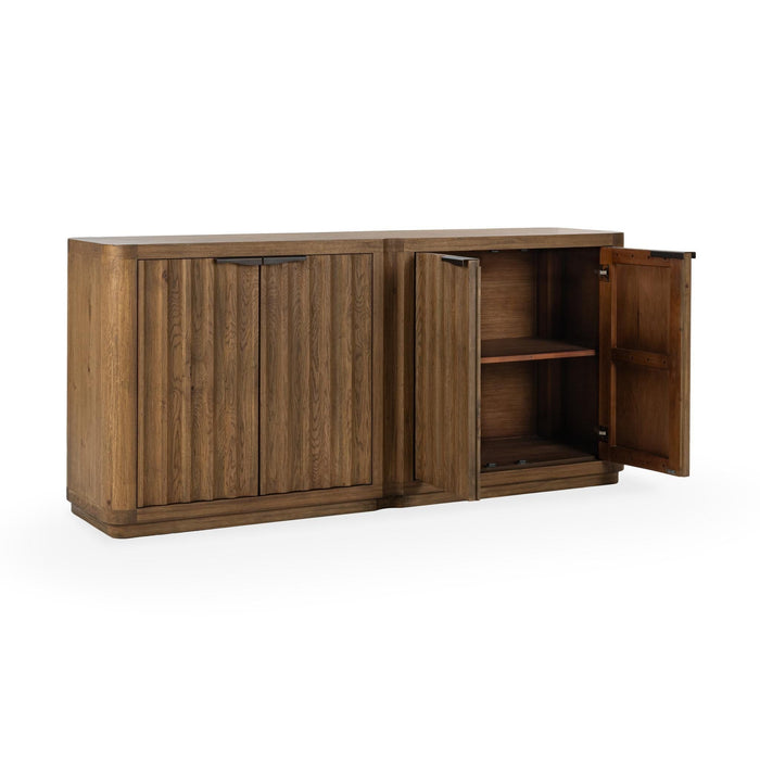 Labelle - 4 Door Buffet - Tan Oak