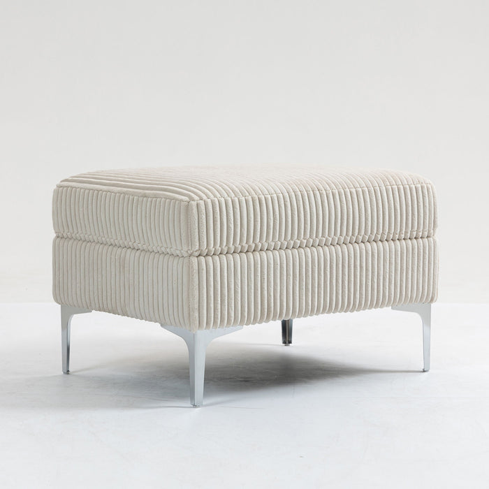 Modular Sectional Sofa Square Storage Ottoman