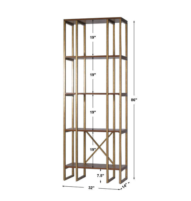 Karishma - Etagere - Antique Gold