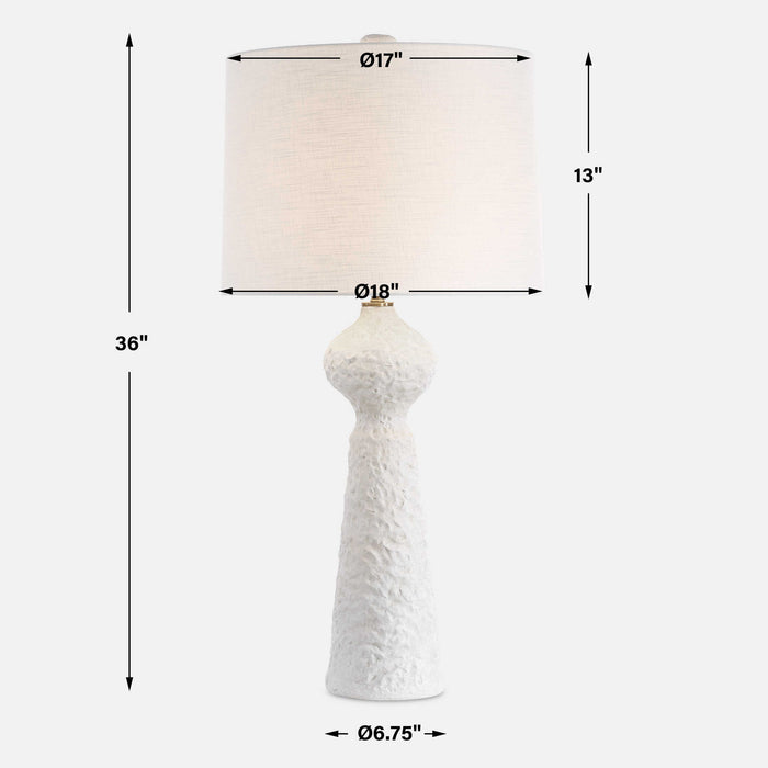 Sonata - Textured Table Lamp - White