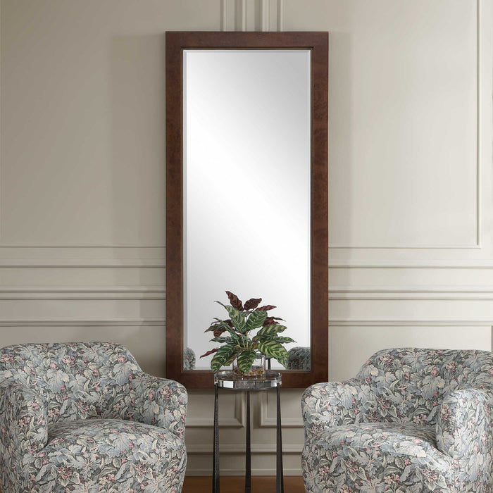 Durant - Tall Wood Mirror - Brown