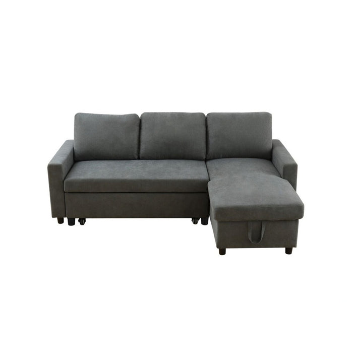 L - Shaped Convertible Sofa Bed With Storage Chaise