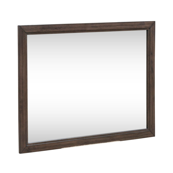 Modern Edge - Landscape Mirror - Brown