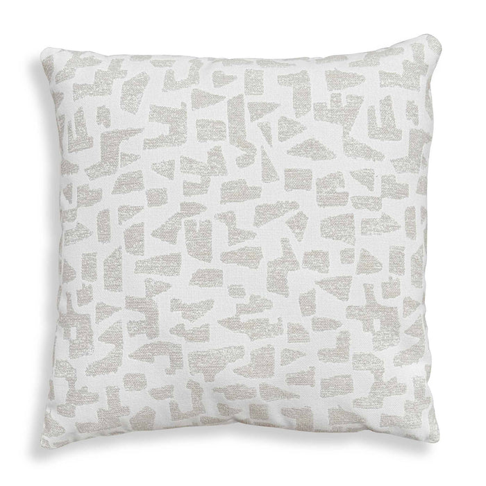 Scatter - Abstract Outdoor Pillow - Gray / White