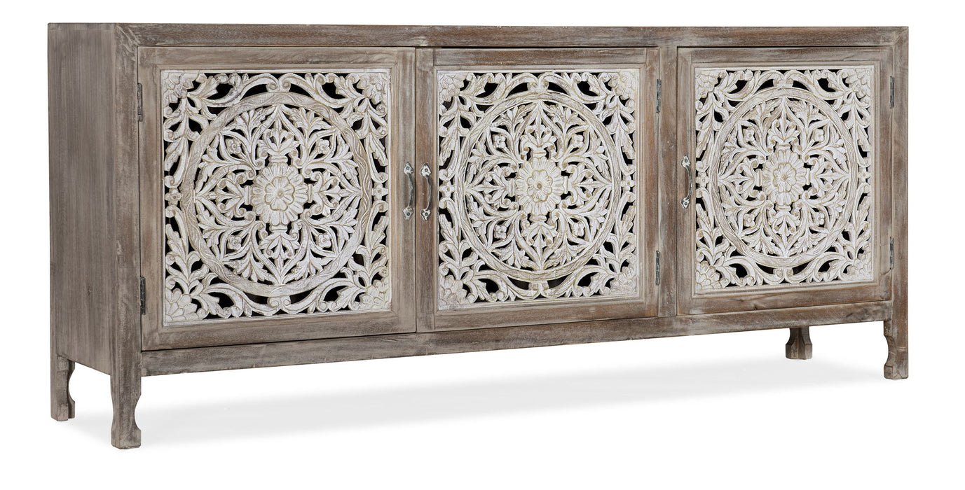 Commerce And Market - 80" Entertainment Console - Light Brown