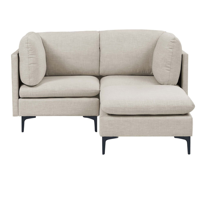 Upholstered Modular Sectional & Tall Legs