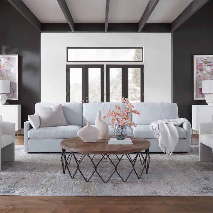 Refuge - Cloud Blue Right Arm Facing Sofa