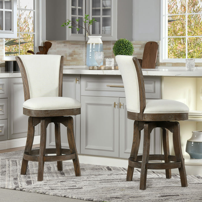 Henry - Armless Swivel Counter Height Bar Stool