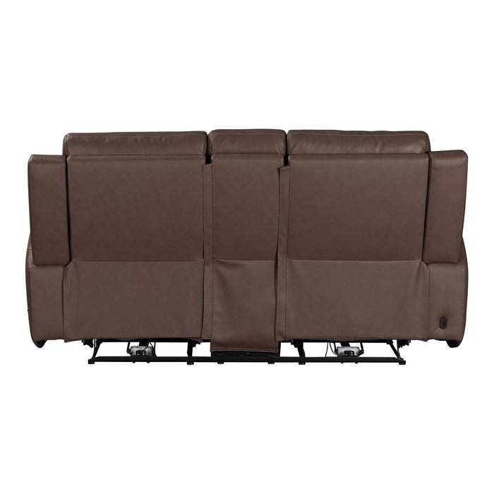 Beckham - Loveseat With Console P2 & ZG - Brown