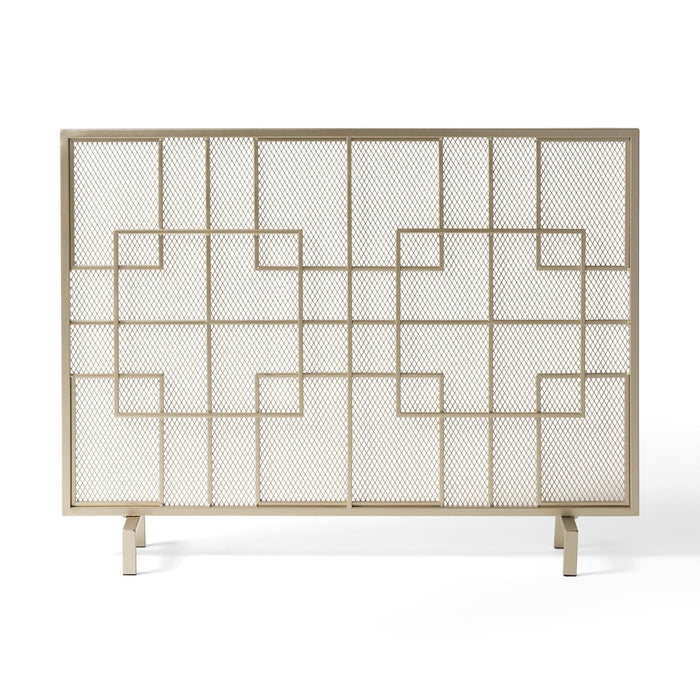 Dorothy - Modern Single Panel Iron Fire Screen