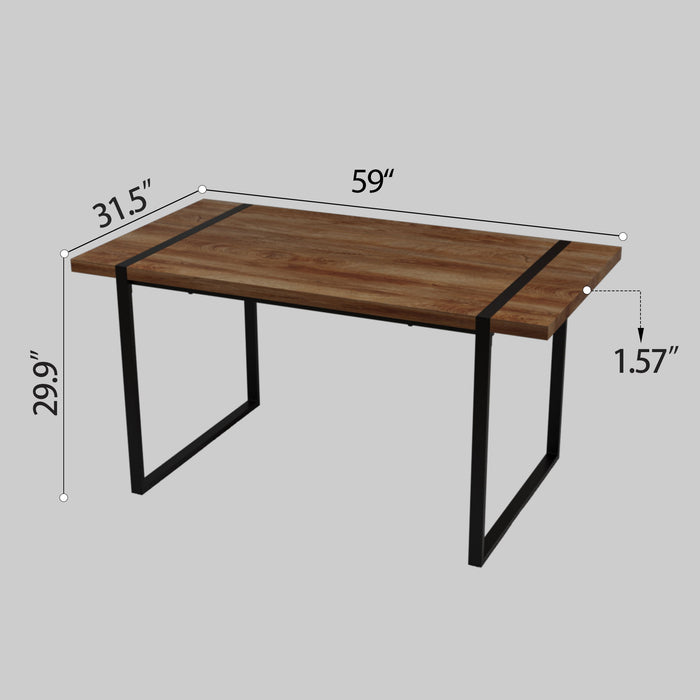 Rectangular Dining Table, 4 - 6 Person Capacity - Wood