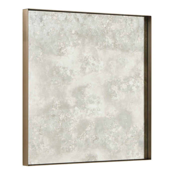 Fredric - Square Antique Mirror - Brass