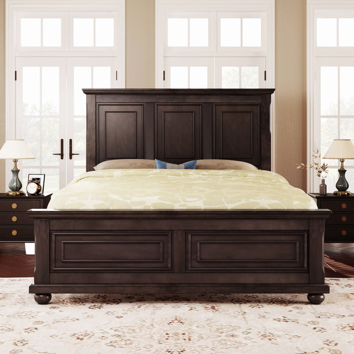 Vintage Tall Headboard Bed
